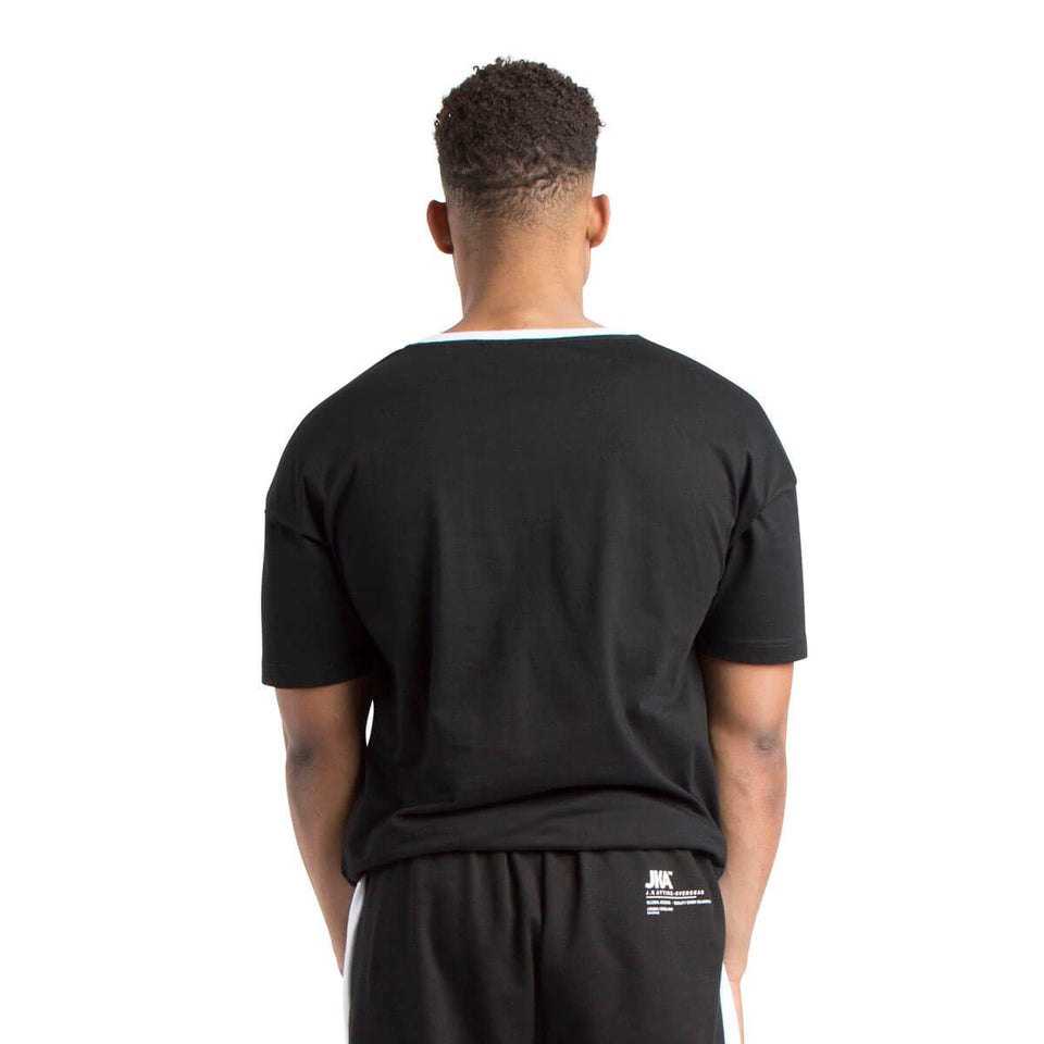 Monza Racer Block T-Shirt - Black/White