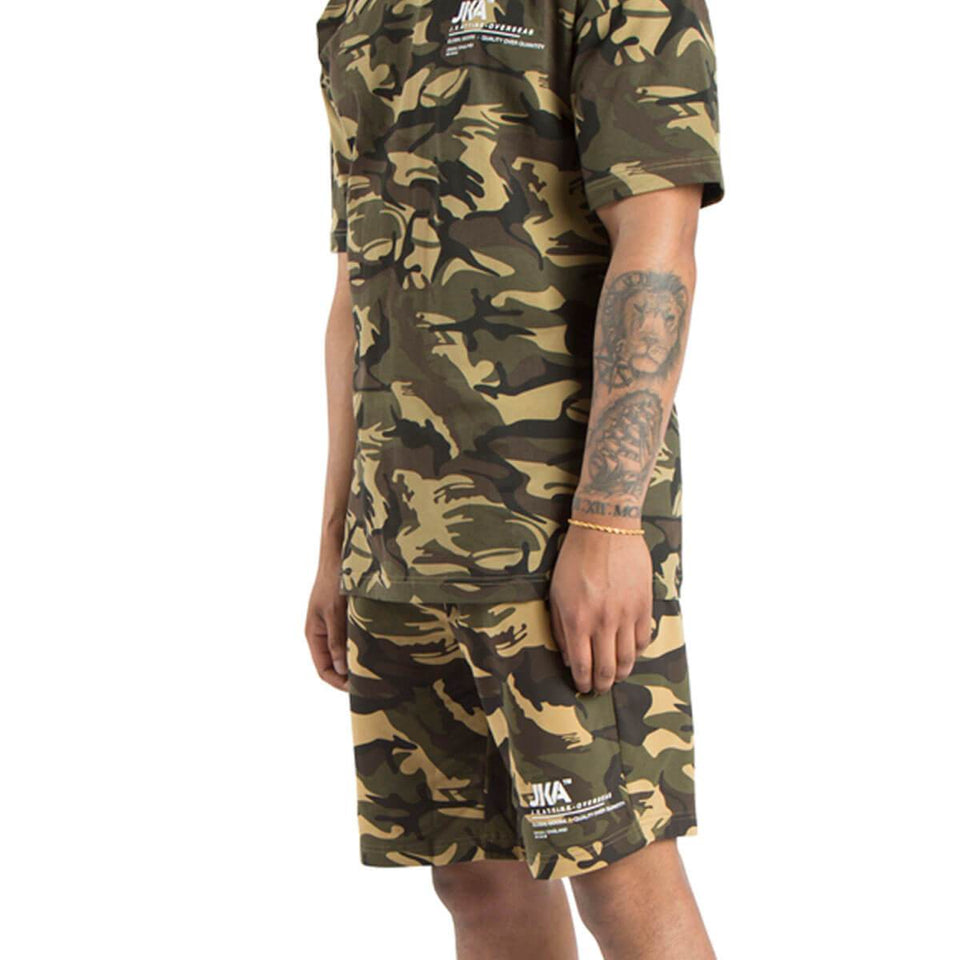 JKA Oversized Rotate Camouflage Shorts - Camo