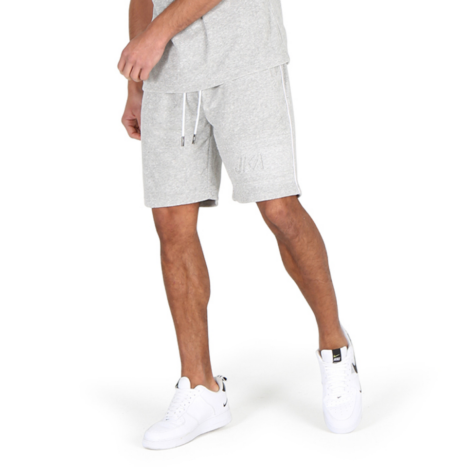 Cairo Embossed Towelling Shorts - Grey