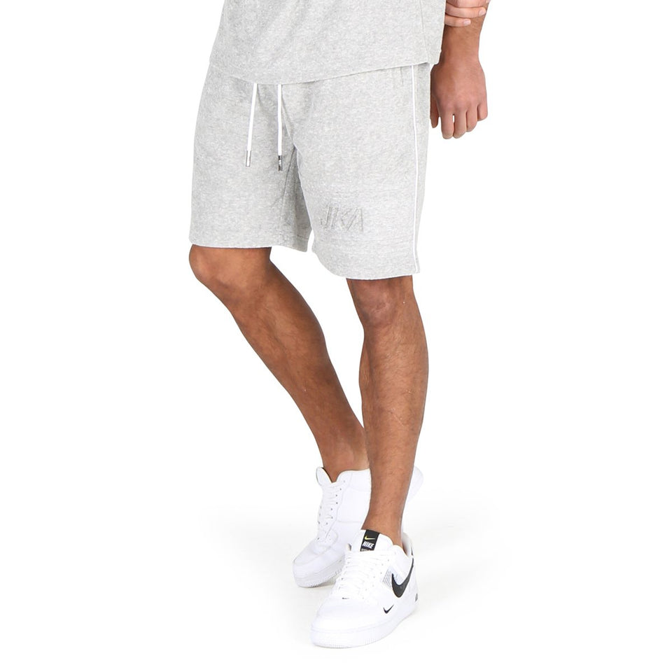 Cairo Embossed Towelling Shorts - Grey