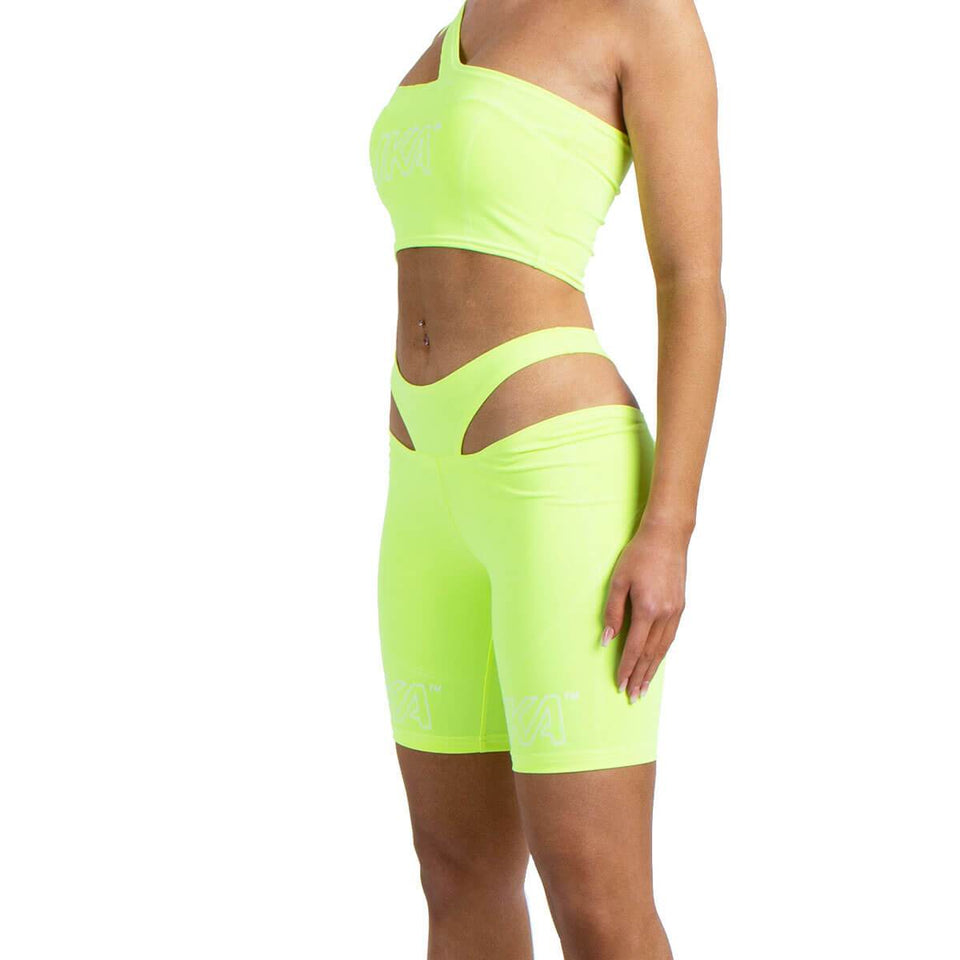 Keirin Cycling Shorts - Neon Green