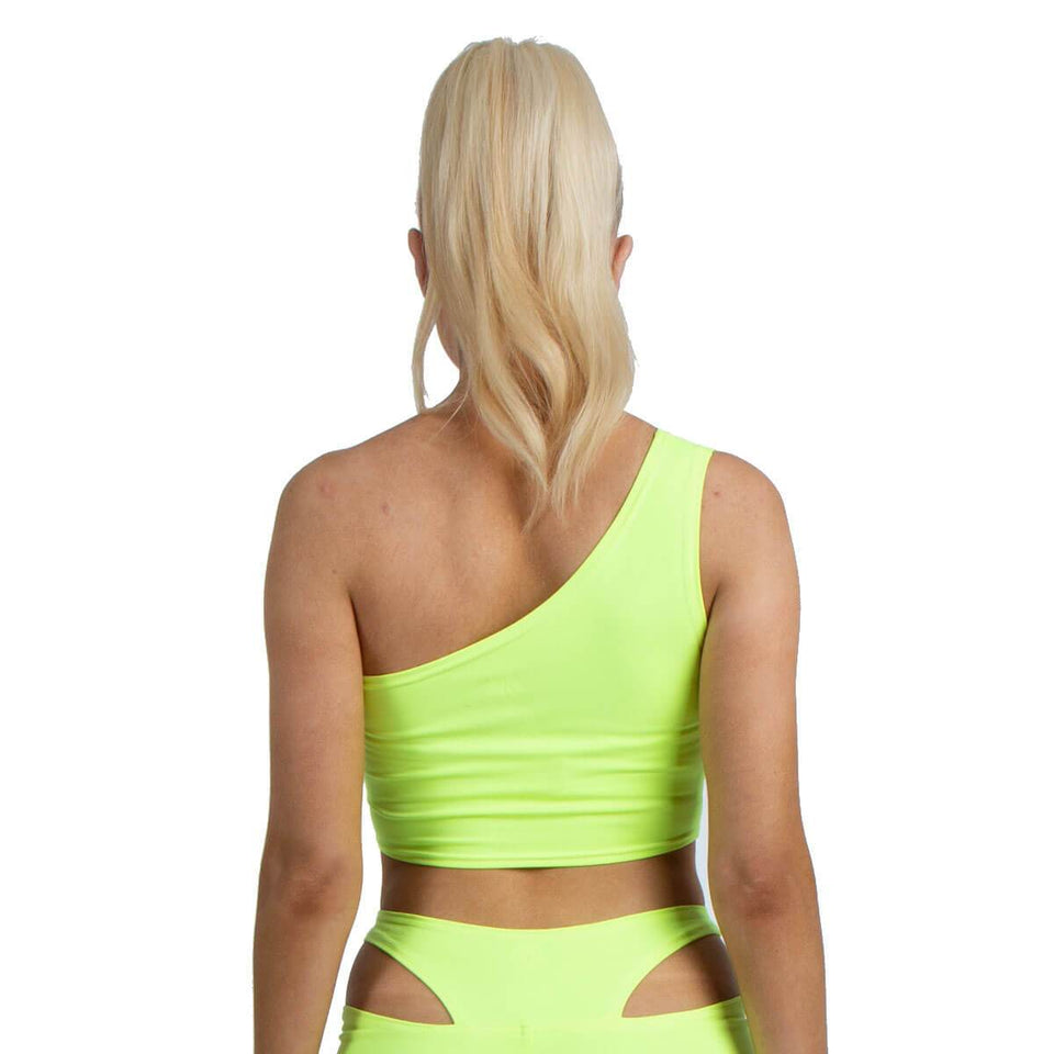 Keirin Cycling Sports Bra - Neon Green