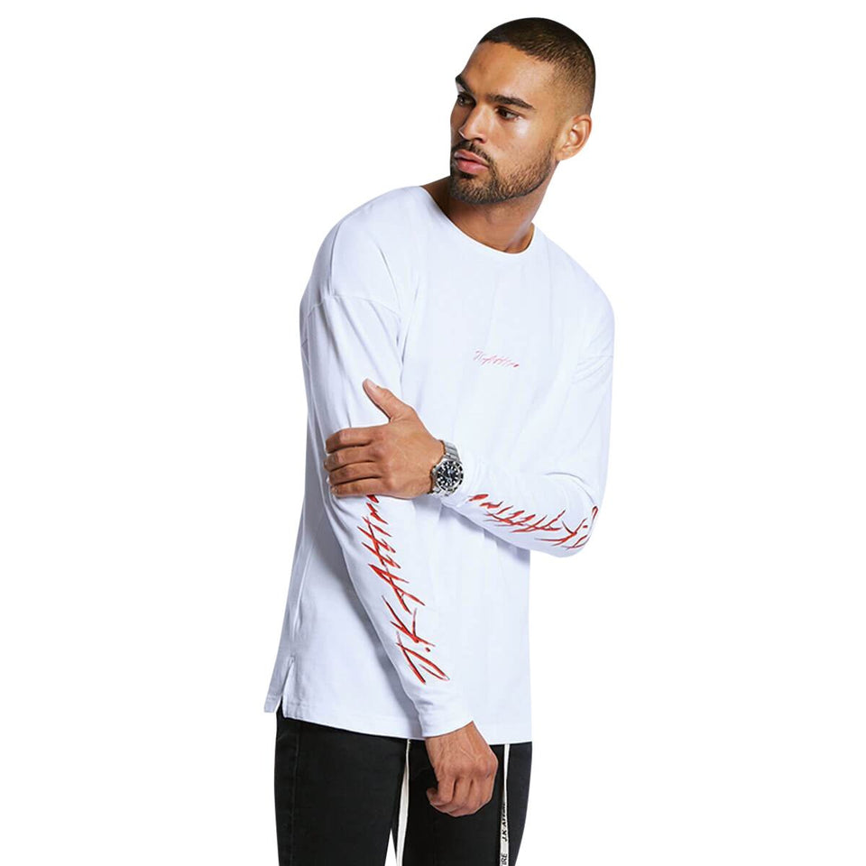 Trap Long Sleeve T-Shirt - White
