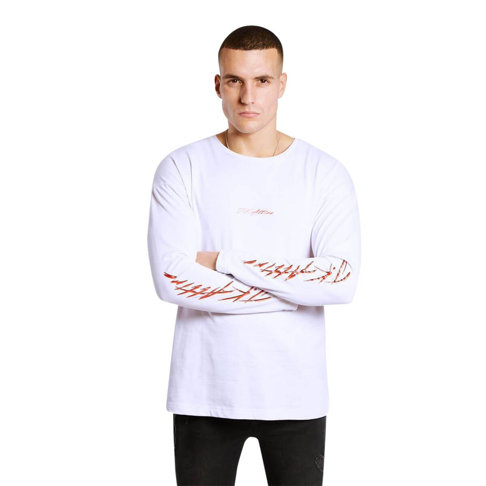Trap Long Sleeve T-Shirt - White