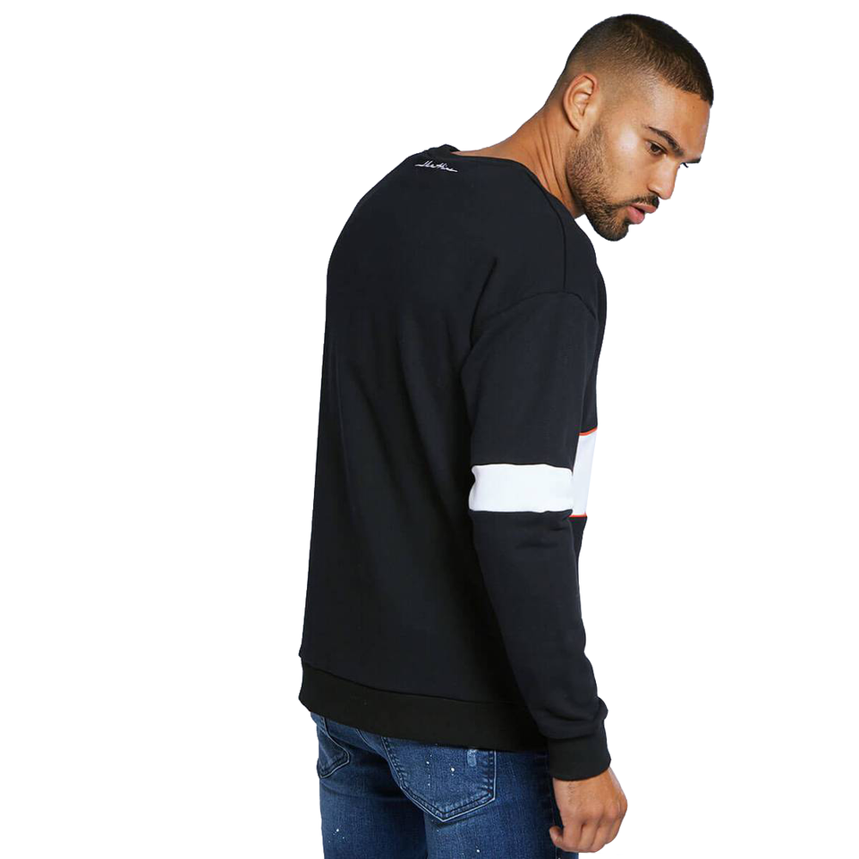 Signature Block Sweatshirt - Black/White/Red