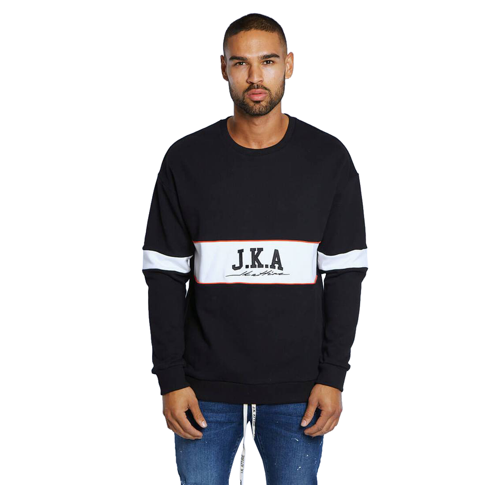 Signature Block Sweatshirt - Black/White/Red