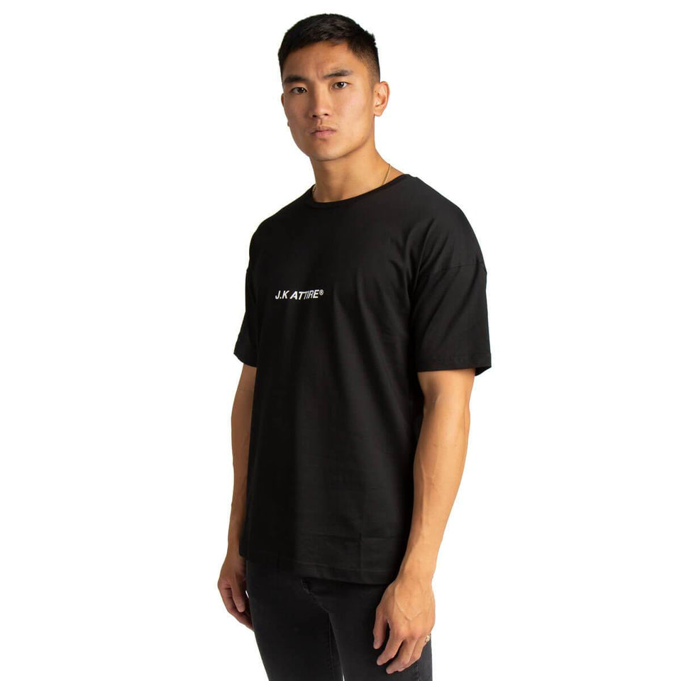 JK Attire Logo T-Shirt - Black/White
