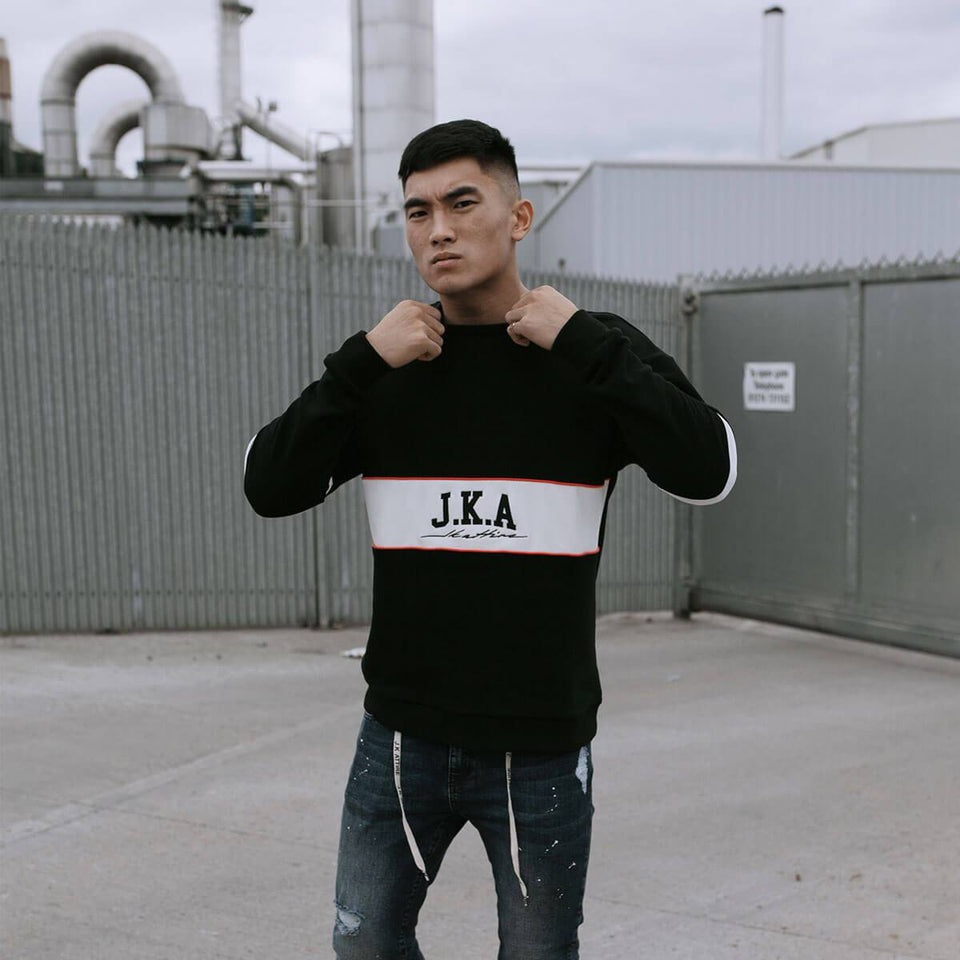 Signature Block Sweatshirt - Black/White/Red