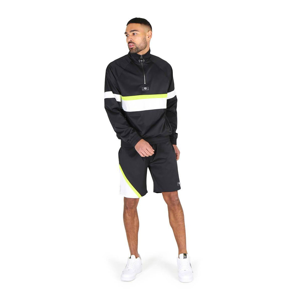 BMT 1/4 Zip Shell Shorts - Black
