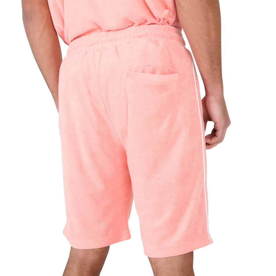 Cairo Embossed Towelling Shorts - Rose
