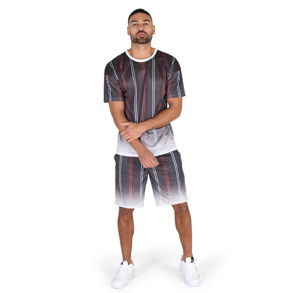 Harlem Faded Mesh Shorts - Black