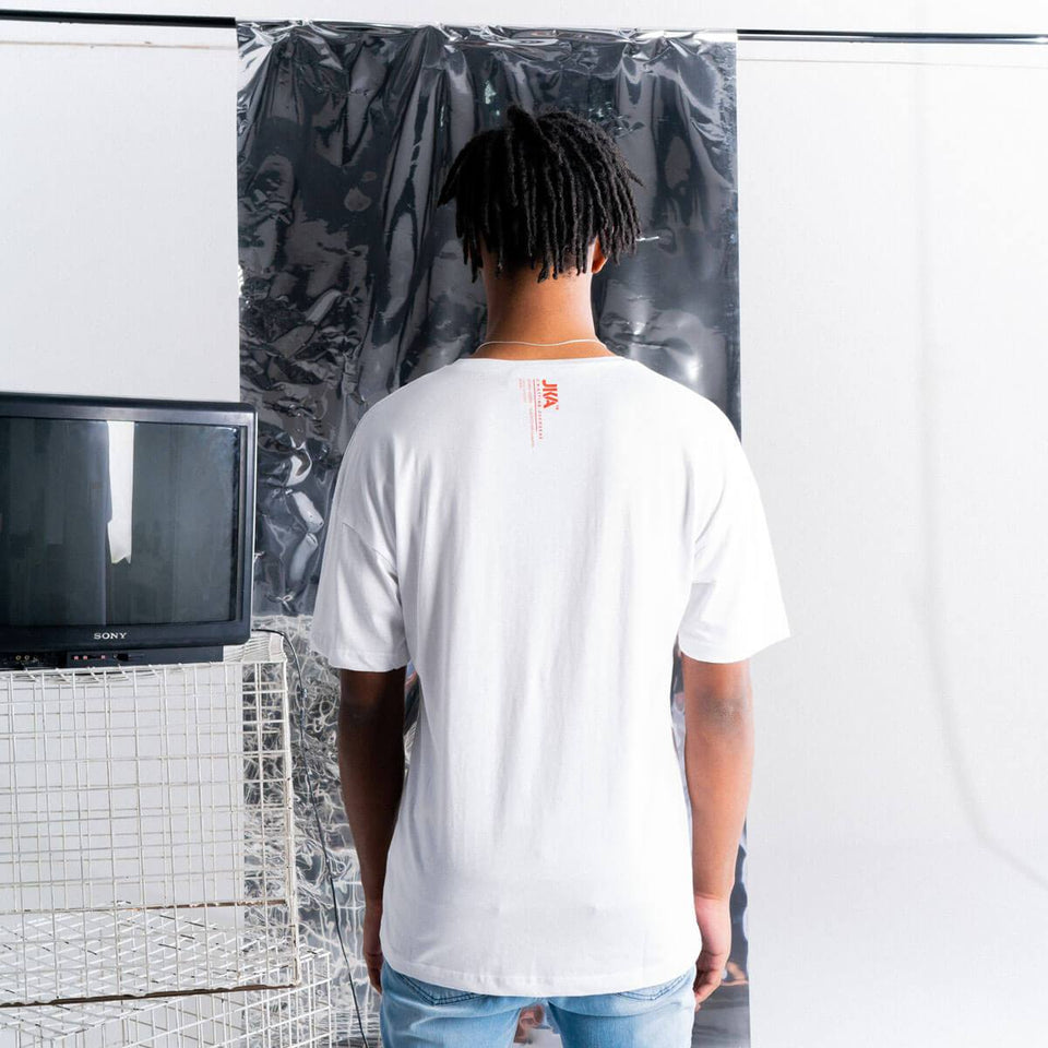 JK Attire Logo T-Shirt - White/Red