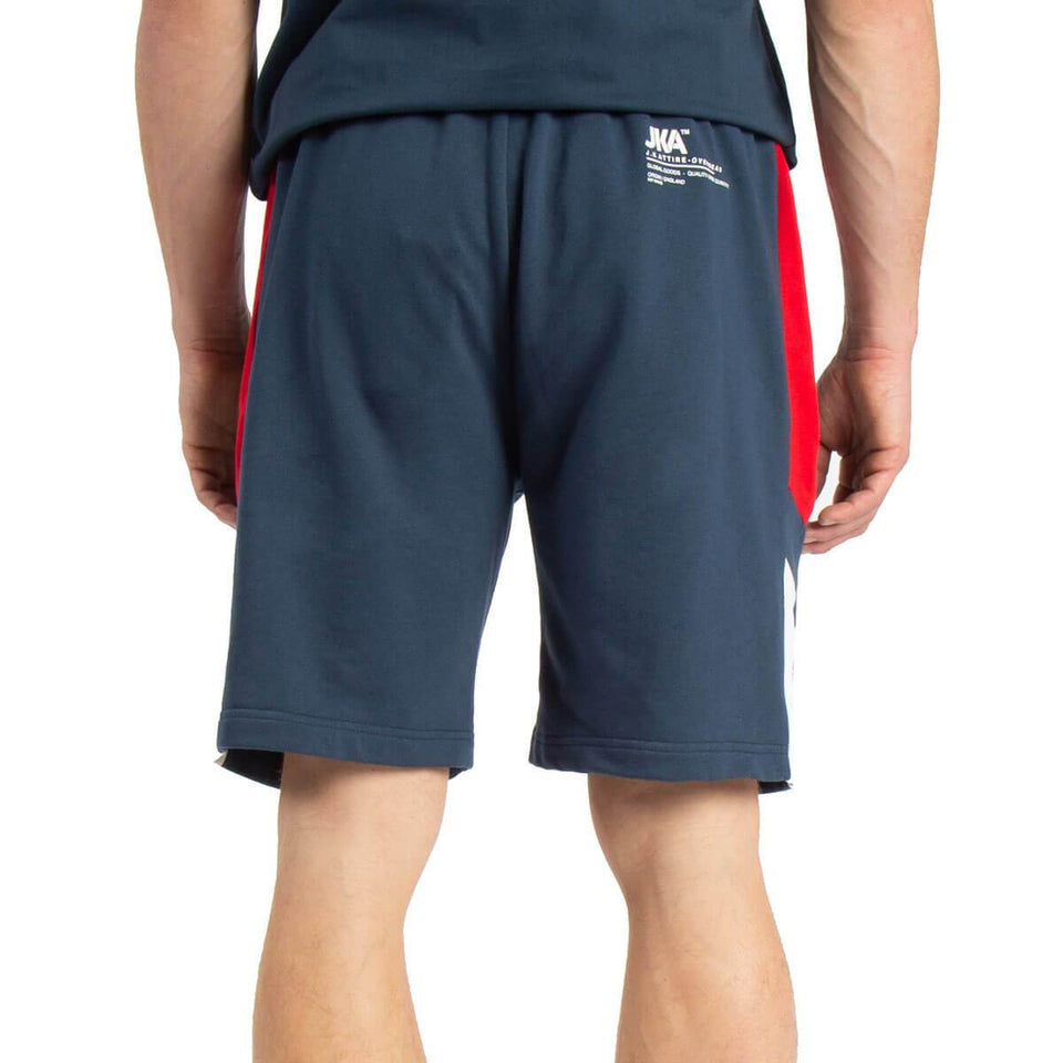 Monza Racer Block Shorts - Petrol Blue/Red