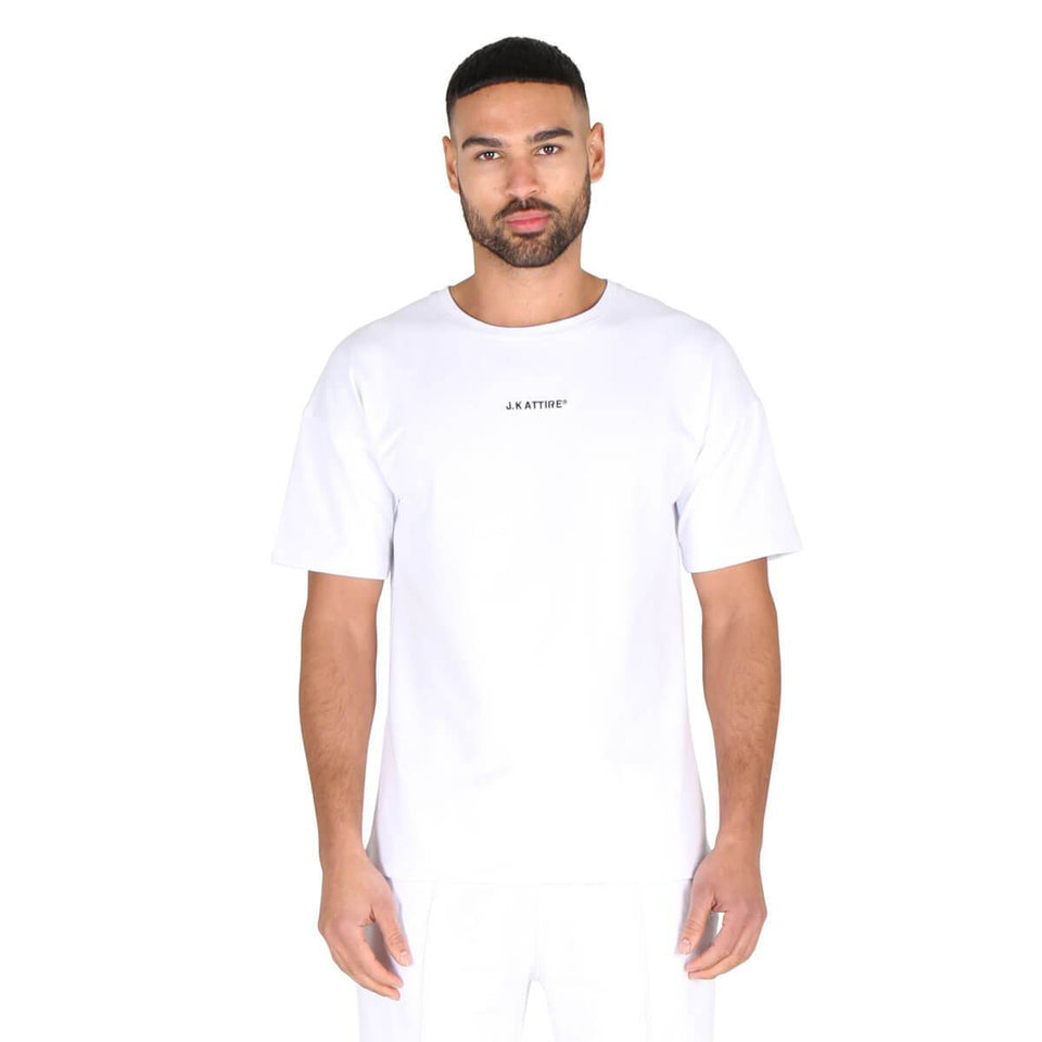 Palace Embroidered Stitch Seam T-Shirt - White