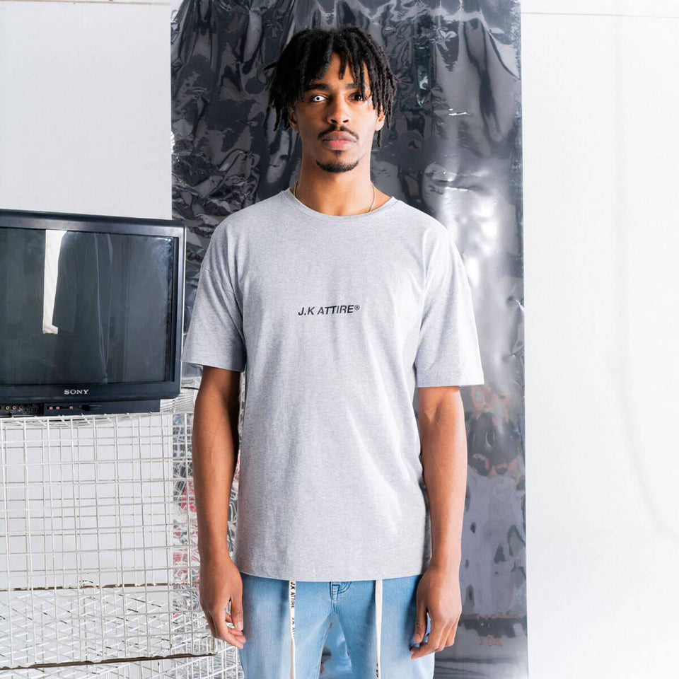 JK Attire Logo T-Shirt - Grey/Black