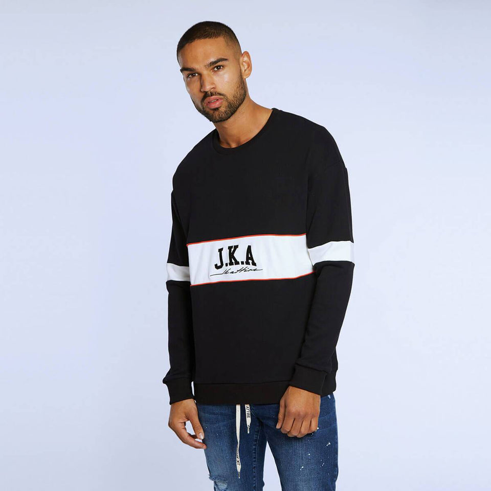 Signature Block Sweatshirt - Black/White/Red