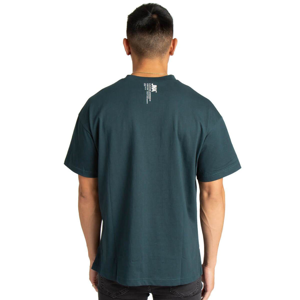 JK Attire Logo T-Shirt - Teal/White