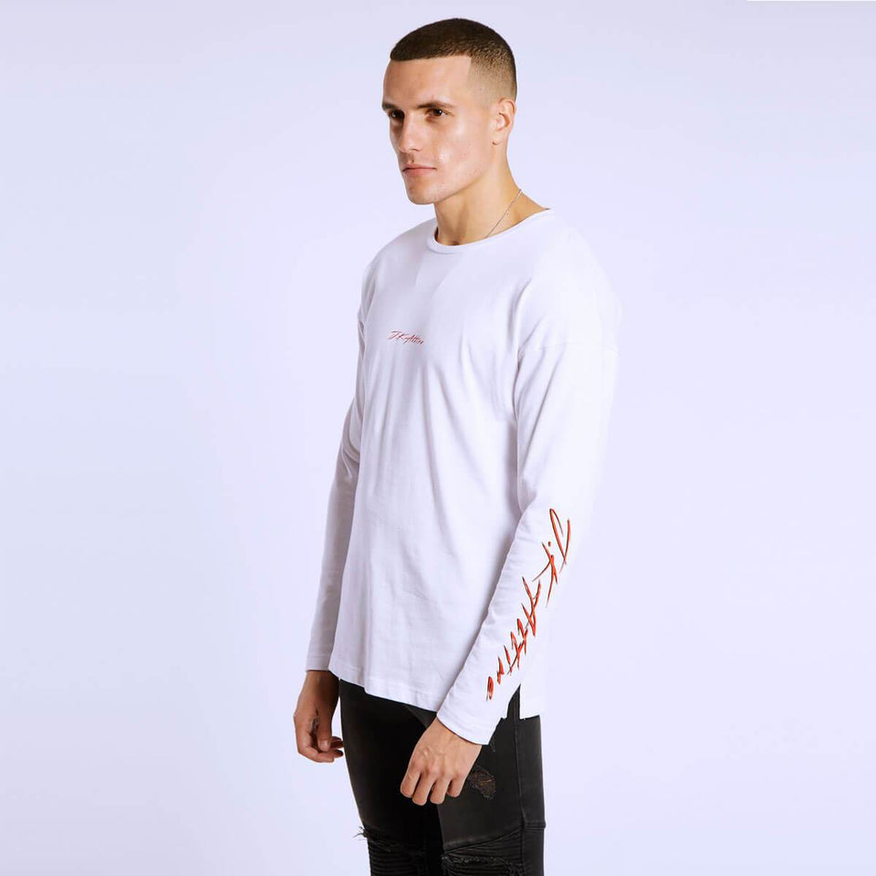 Trap Long Sleeve T-Shirt - White