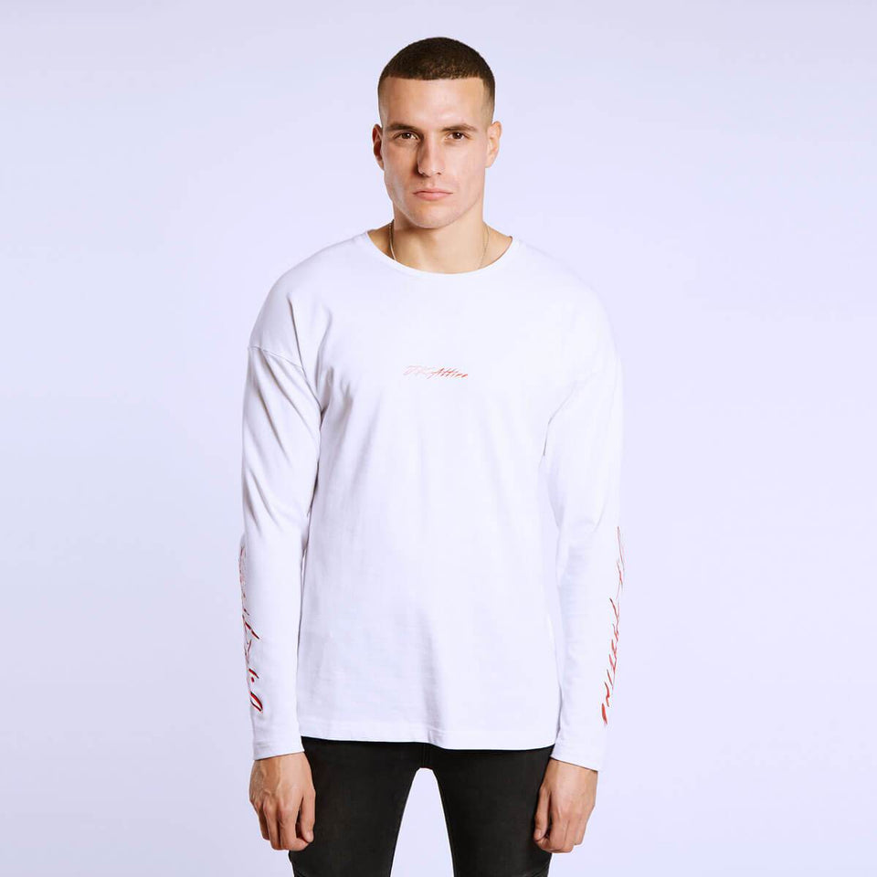Trap Long Sleeve T-Shirt - White