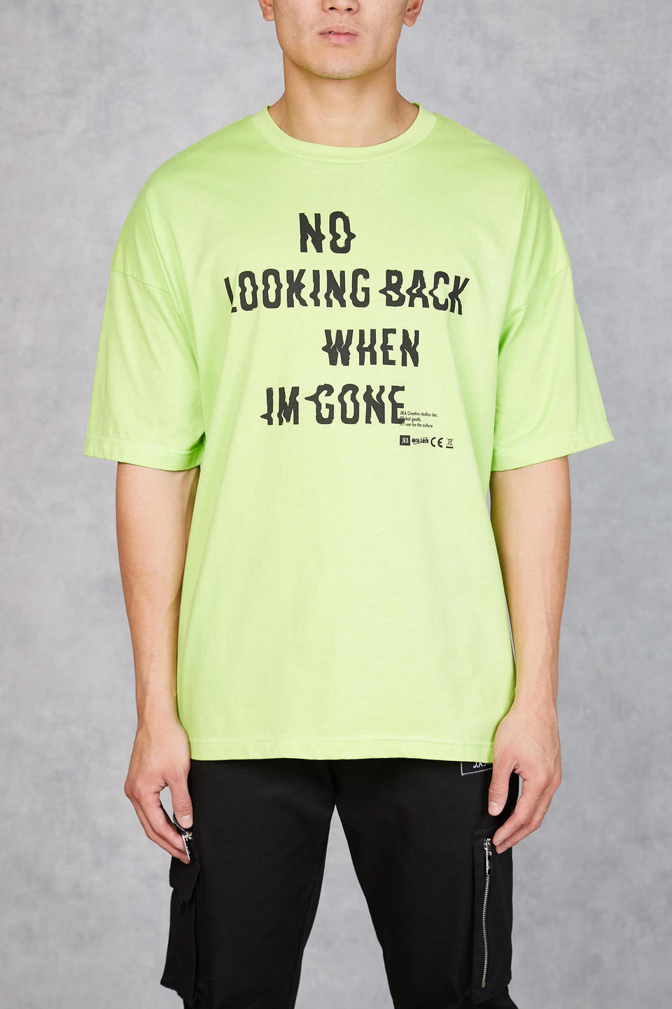 No Looking Back Oversized T-Shirt - Neon
