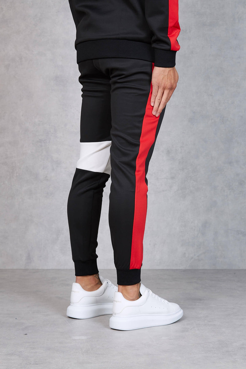 Nuova Contrast Joggers - Black/Red