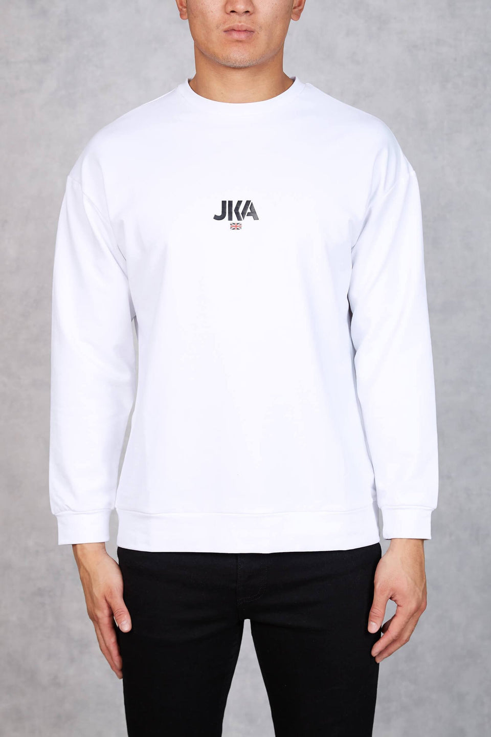 JKA British Oversized Long Sleeve T-Shirt - White