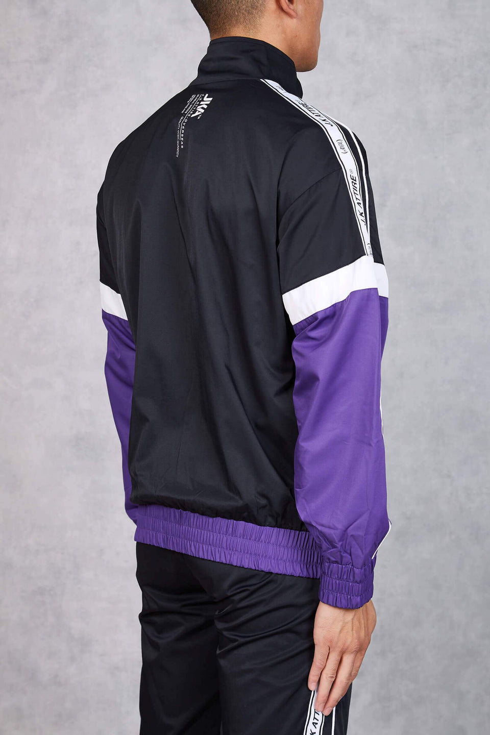 Section Retro Taped Tracksuit Jacket - Purple/Black