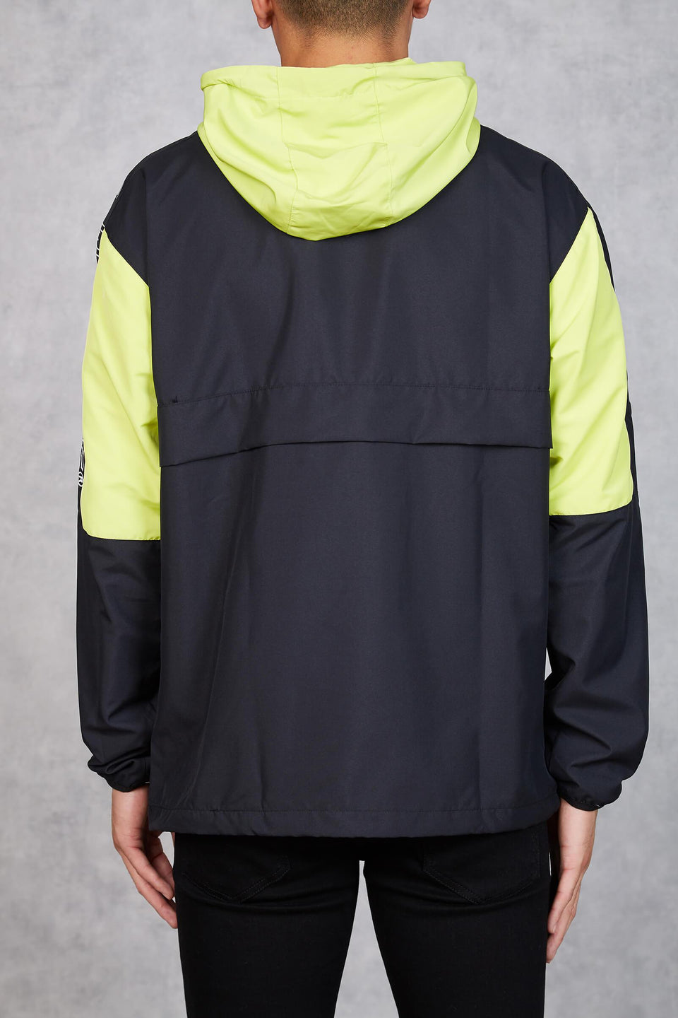 Storm Windbreaker Reflective Jacket - Black/Neon