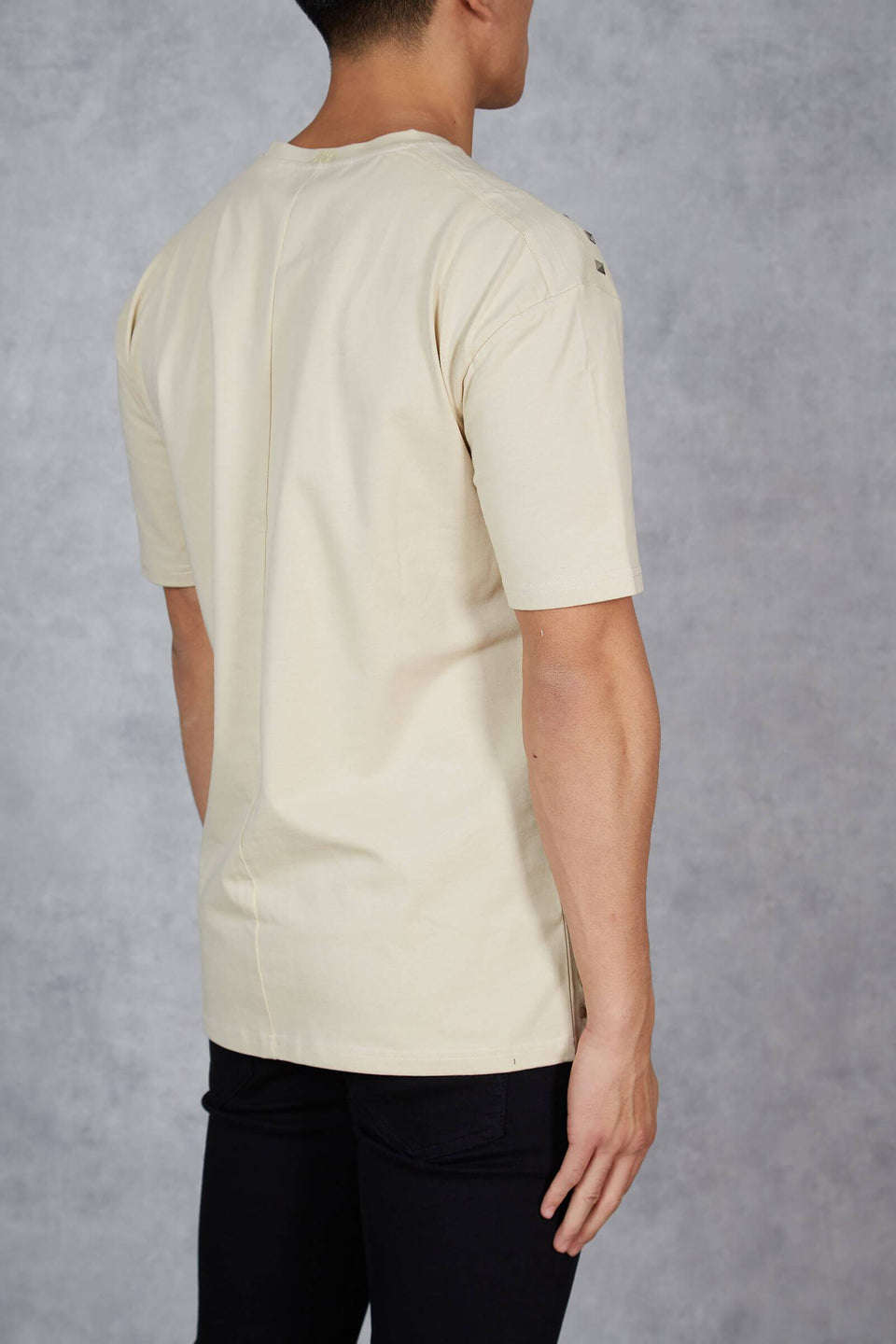Studded T-Shirt - Beige
