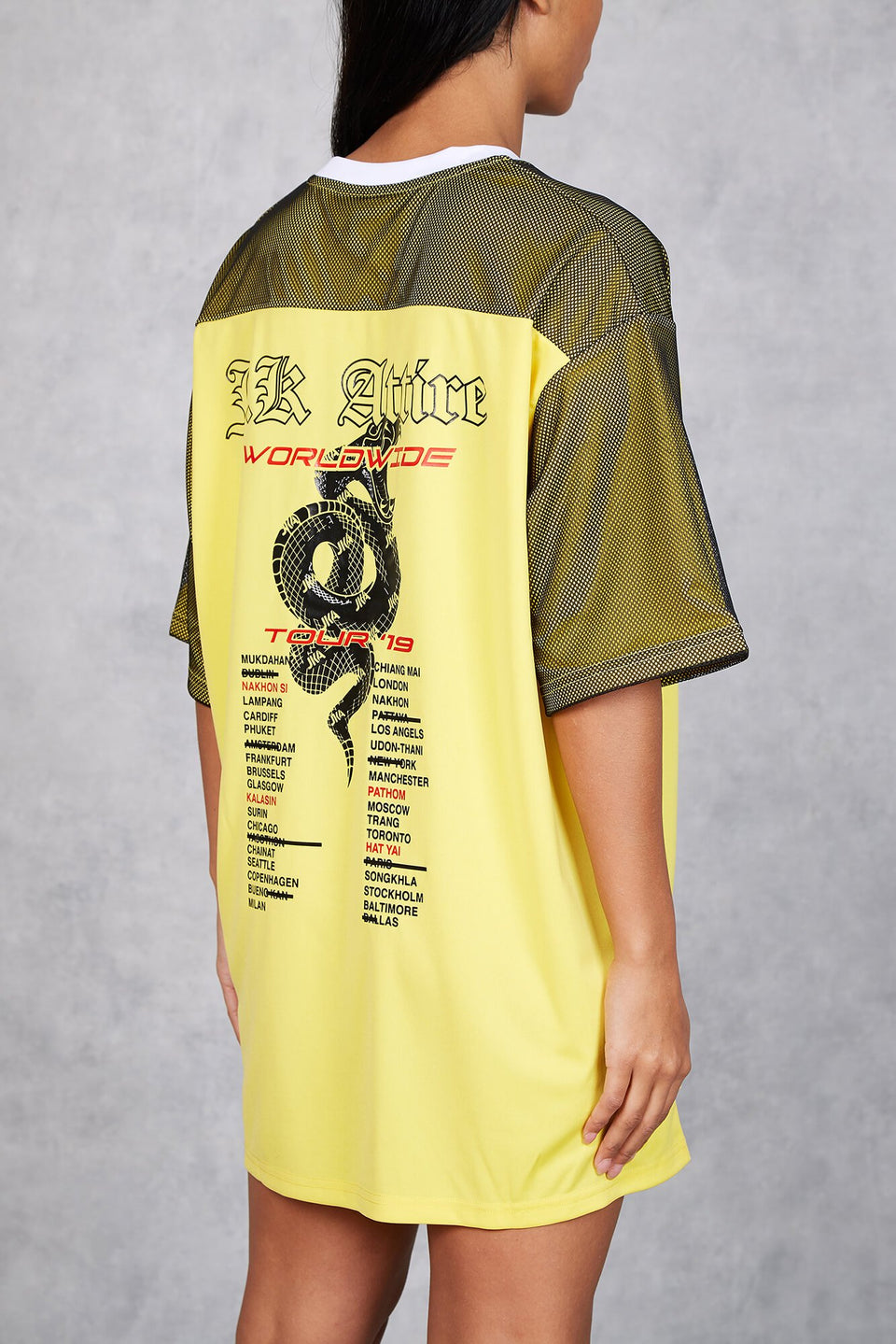 Women's Cobra Worldwide T-Shirt Dress - Yellow